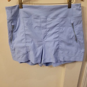 ATHLETA Trekkie North Mid Rise Short Light Blue Size 14-EXCELLENT - Picture 1 of 12