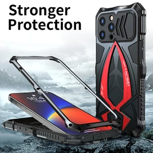 For iPhone 16 Pro Max 15 14 13 Military Grade Heavy Duty Metal Case Rugged Cover - Picture 1 of 8