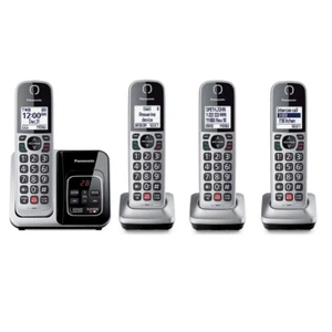 Panasonic 4 Handset Answering System with Smart Call Blocker & Talking Caller ID - Picture 1 of 3