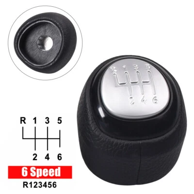 6 Velocidades Para SAAB 93 9-3 SS 2003-2011 2012 Pomo de Cambio de Marchas Palanca de Palanca de Cambio Tapa de Bota Foto 1 de 4