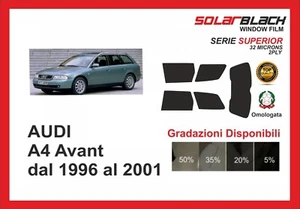 pellicola oscurante Audi A4 AVANT dal 1996 al 2001 kit posteriore SUPERIOR - Imagen 1 de 1