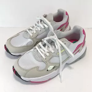 ADIDAS ORIGINALS FALCON White Pink Mirror Insert CM8537 US 6.5 SH9 - Picture 1 of 5