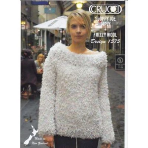 Oversized Sweater Crucci Knitting Pattern 1575 for 14 Ply Yarns - Picture 1 of 1