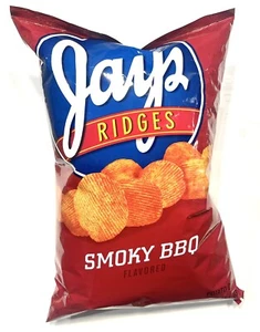 Jays Smokey Ridges Big Bag, 8 Ounce Potato Chips 3 Pack Formally Open Pitt BBQ - Picture 1 of 1