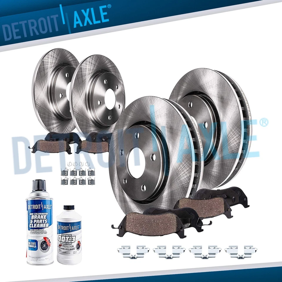 Front & Rear Disc Rotors Brake Pads for 2011 2012 2013 2014 2015 2016 Scion TC - Image 1 of 4