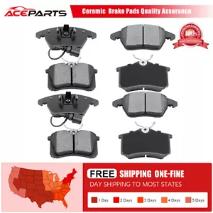 8PCS FRONT AND REAR CERAMIC BRAKE PADS FOR VOLKSWAGEN BEETLE 1.8L 2.0L 2.5L - Picture 1 of 8