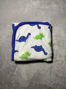 Carter's Just One You Dinosaur Baby Terry Swaddle Blanket Towel Lovey 29" X 30" - Picture 1 of 4