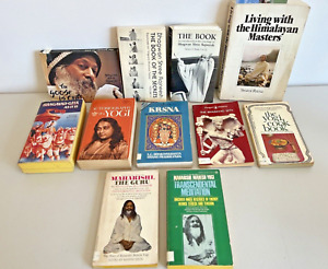Rajneesh, Prabhupada, Mahesh, Yogananda 11 Spiritual Book Lot