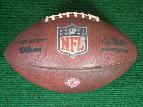 Used 2020 Wilson NFL The Duke Atlanta Falcons Official Game Football Ball 361 Cover
