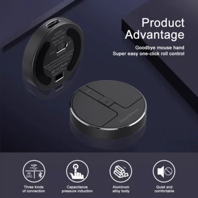 HUKE Mouse Portatile Senza Fili 2.4G Mouse Bluetooth Mini Mouse - Immagine 1 di 4