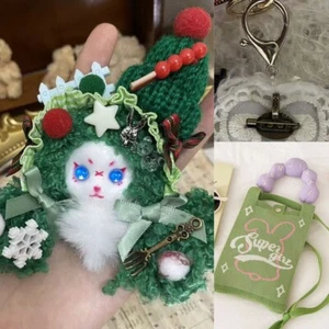 Bolsas de Compras Arcilla Muñeca Cabeza Navidad Llavero Broche Multifunción Set de Regalo - Imagen 1 de 5