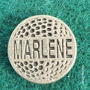 Personalized Metal Golf Ball Marker for Marlene - Picture 1 of 1