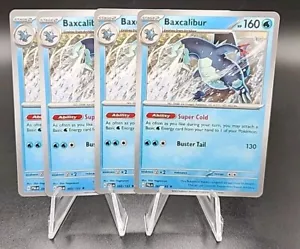 4x Baxcalibur 060/193 Scarlet Violet Paldea Evolved Pokemon TCG Non Holo Playset - Picture 1 of 1