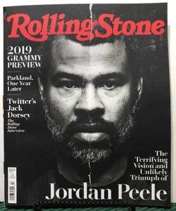 Rolling Stone Jordan Peele Grammy Preview Twitter February 2019 FREE SHIPPING JB - Picture 1 of 1
