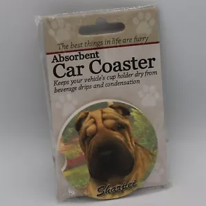 Super Absorbent Car Coaster - Dog - Sharpei - Picture 1 of 1