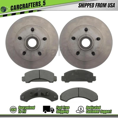 Disc Brake Rotors Brake Pads Set Front for 1983 1984 Ford Ranger 2.2L - Image 1 of 4