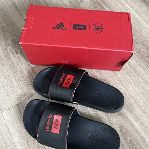 Infradito sliders Arsenal 424 nere taglia UK 7 originali Adidas con scatola