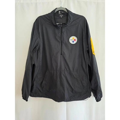 Nike Pittsburgh Steelers NFL Onfield Apparel MensXL Black Yellow Pullover Jacket - Image 1 of 4