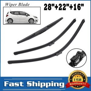 3x For Vauxhall Meriva B/MK2 2010-2017 Front Rear Wiper Blades Windscreen Wipers - Picture 1 of 12