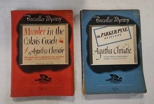 Agatha Christie Bestseller Mystery MURDER IN THE CALAIS COACH & Mr. Parker Pyne - Imagen 1 de 9