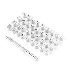 1 Karton mit 36 Buchstaben- und Zahlenstempelsets, Metallstanzwerkzeuge für Metall9545 - Bild 1 von 9