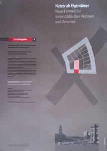 Stadtprojekte Potsdam Ausstellung Architektur 1997 Plakat 84x59 cm P969 - Bild 1 von 2