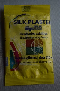 Glitzer für Flüssigtapete, Baumwollputz Gold, Punkte,Fein - Bild 1 von 1