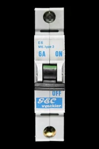 GEC VYNCKIER 6 AMP TYPE 2 M6 MCB CIRCUIT BREAKER E6 098/374106-000 - Picture 1 of 6