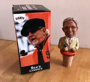 San Francisco Giants Bottle/Wine Stopper Bobblehead: Mike Krukow - NIB - Picture 1 of 5