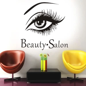 Beauty Salon Eye Auge Wandtattoo Wallpaper Wand Schmuck 57 x 57 cm Wandbild - Picture 1 of 3