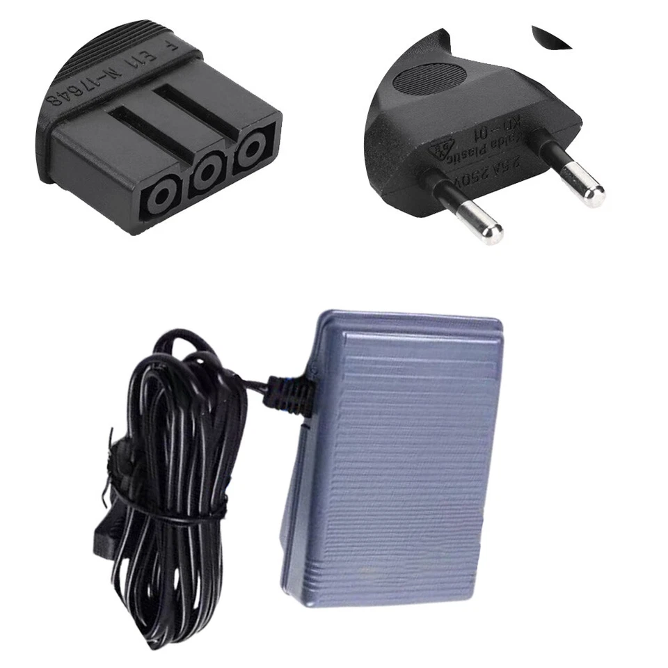 Foot Control Pedal With Replacement Power Cord For Brother Serger Sewing Machine - Image 1 of 4