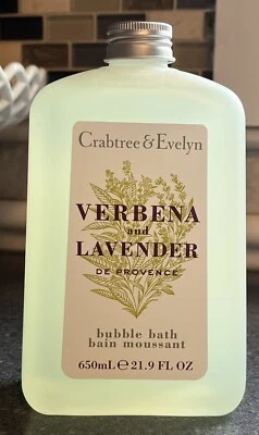 Crabtree & Evelyn - VERBENA Y LAVANDA - Baño de burbujas 21,9 fl oz grande Foto 1 de 4