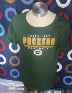 NFL Team Apparel Green Bay Packers Women's T-shirt - Size 2XL - Picture 1 of 4