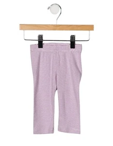 Tea collection striped crop leggings pink purple white Sz 4 - Picture 1 of 3