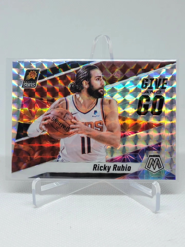 Ricky Rubio Give And Go Silver Mosaic 2019-20 Panini Suns 12 A5A - Image 1 of 1