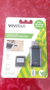 Card Reader & Writer Vivitar Transfer HC SD SDHC - Picture 1 of 2