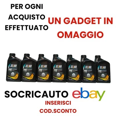 7  Litri Olio Motore Selenia  Multipower  Gas 5W40  GPL  METANO Mopar - Immagine 1 di 4