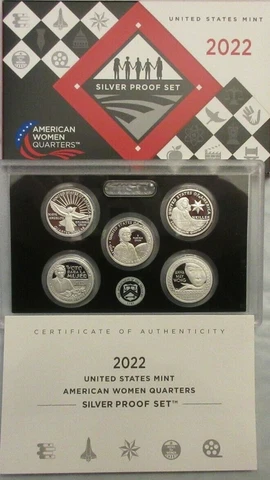 2022-S  AMERICAN WOMEN QUARTERS SILVER PROOF SET (22WS), FREE SHIPPING! Cover
