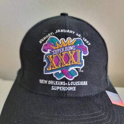 Gorra deportiva vintage Super Bowl XXXI 31 New Orleans Superdome Logo 😀 Foto 1 de 4