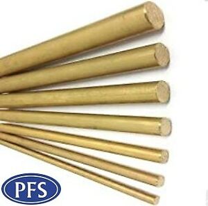 Brass Round Bar/Rod CZ121 4, 5, 6, 8, 10, 11, 12 ,15, 19 & 21mm Solid Brass