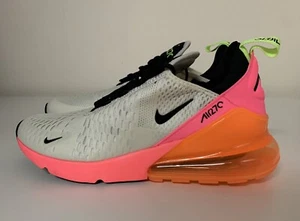 Nike Air Max 270 Women’s Sz 10.5 Summit White Sunset Pulse Orange DJ5997-100 NEW - Picture 1 of 10