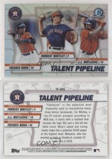 2020 Bowman Talent Pipeline Trios Chrome Forrest Whitley JJ Matijevic #TP-HOU