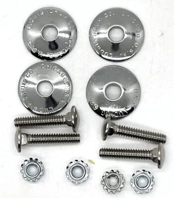 Ludwig 60s/70s NOS Mounting Hardware set for a P-1610D Bass Drum Mount Set of 4 - Image 1 of 4
