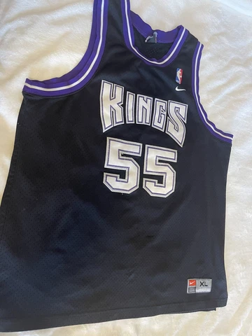 Vintage Nike JASON WILLIAMS #55 Sacramento Kings Jersey Sz XL  Black Swingman Cover