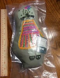 KARMA LIVING 12" pillow stuffed animal KITTY CAT NEW with tags SEALED - Picture 1 of 5