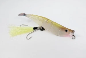 Wiederaufladbare Blinkende LED Vibra Angelköder Garnelenköder Crankbait Tiger Garnelen - Bild 1 von 5