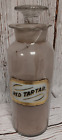 Vintage Clear Pharmacy Apothecary Bottle- Red Tartar