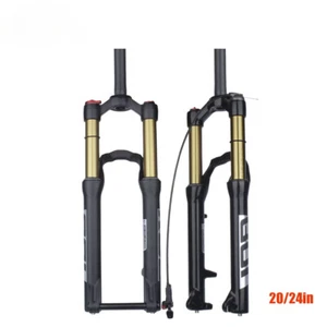 Mountain Bike Front Fork 20 24 Inch Shoulder Control Suspension Air Fork - Picture 1 of 30