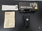 Buck  Ranger 112 Folding Hunting/pocket Knife & Leather Sheath