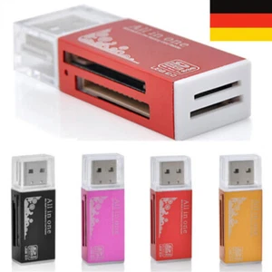 USB Speicherkartenleser Kartenlesegerät SDHC MS Memory Card Reader Adapter -DE - Afbeelding 1 van 11
